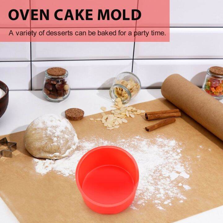 silicone-mini-cake-molds-4-inch-round-baking-pan-non-stick-silicone-baking-mold-bakeware-pan-reusable-set-of-6