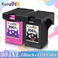 2022สีดำสามสี Yougink 304XL ตลับหมึก Remanufactured เปลี่ยนสำหรับ HP304 Hp 304 XL Deskjet Envy 3752 3755 3758เครื่องพิมพ์