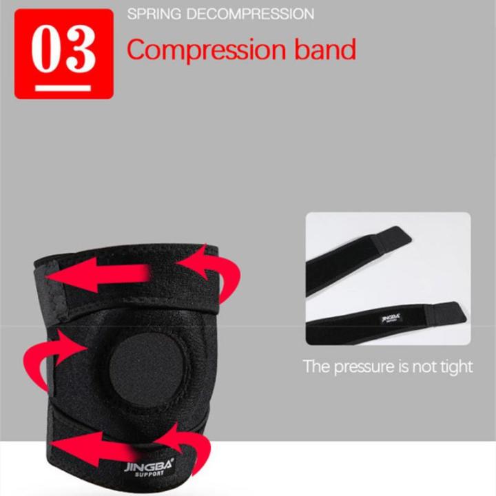 adjustable-elastic-knee-brace-support-spring-knee-pad-outdoor-sports-running-compression-knee-pad-gym-strap-wristband-joelheira-adhesives-tape