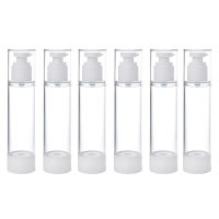 6 Pcs/Set Small Mist Spray Bottles Vacuum Emulsion Bottle Traveling on Business Bottling 100Ml Press Pump Lotion Bottle