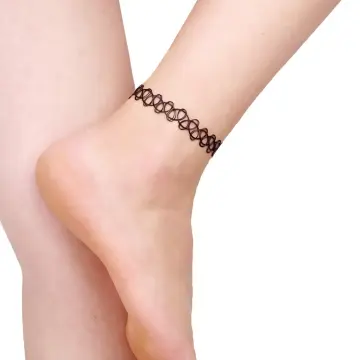 Ankle Bracelet Tattoo Idea