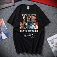Elvis Presley Fans T-Shirt Elvis The King Shirt ElvisS Lover Jailhouse Rock Graphic Tee Graceland Rock Party 【Size S-4XL-5XL-6XL】