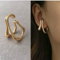 【YF】 2020 New Female Male Simple Ear-hole-free Leaves Couples Ear Bone Clip A dual Purpose Earrings For Women Men Party Jewelry Gift