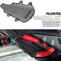 Motorcycle Black Pillion Peg Removal Kit Tank Grille Fuel Tank Guard For Ducati Panigale V4 V4S V4R 2018 -