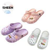 SHEEN : Clogs Shoes รองเท้าหัวโต สไตล์แฟชั่นเกาหลี มีรัดส้น พื้นหนานุ่ม ใส่สบายเท้า มีการ์ตูนตกแต่งรองเท้าทุกคู่