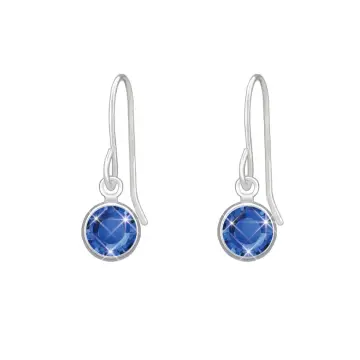 White gold sapphire on sale earrings