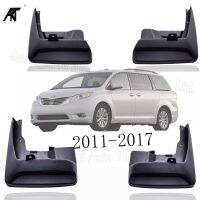 บังโคลนรถยนต์สำหรับ Toyota Sienna 2011-2017แผ่นกันโคลนล้อรถยนต์ชุดแม่พิมพ์บังโคลนกันแดดบังโคลน2012 -2016