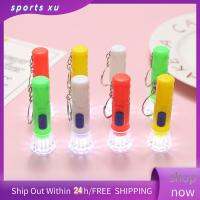 SPORTS XU 10Pcs ของเล่นโคมไฟ ไฟฉายขนาดมินิ ของขวัญงานเลี้ยงวันเกิด สีแบบสุ่ม ไฟพวงกุญแจ ใสสะอาด แบบพกพาได้ ไฟฉายแอลอีดี เด็กเด็กๆ