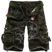 High Quality Camouflage Loose Cargo Shorts Men Summer Brand Fashion Tactical Camo Shorts Multiple Pockets Cargo Pants for Men