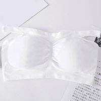 Pihu-1Womens Padded Bandeau ลวดที่ไม่มีสายหนัง Convertible lettes Basic Layer Top กีฬา Top Tube ขี่จักรยานยิมกีฬา d48-58