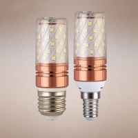 [HOT QQZIWWUJJWG 104] ไฮไลท์หลอดไฟ LED สามสีแสง E14 E27สกรูขนาดเล็ก12วัตต์ข้าวโพดแสงเทียนหลอดไฟครัวเรือนประหยัดพลังงานโคมระย้าเย็น/อบอุ่น