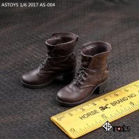 ASTOYS 1/6 Scale Female Witch Soldier Boots Shoes Model AS004 Fit For 12 inches Widow Brown Old Ver