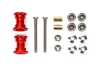 95562 TAMIYA  Mini 4WD Lightweight Double Aluminum Rollers (9-8mm/Red)