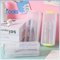 TOOLS 421STORE สร้างสรรค์และสร้างสรรค์ แบบสองชั้น จุได้มาก กล่องใส่ดินสอ กล่องเก็บของบนโต๊ะ กล่องใส่แว่นตา กล่องใส่เครื่องเขียน