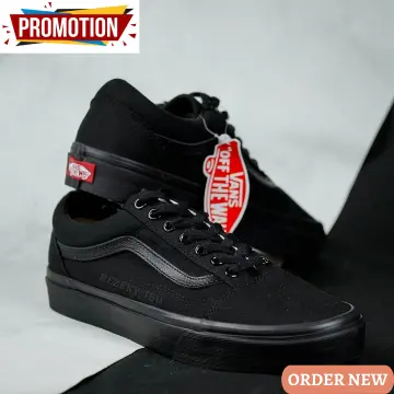 vans old school hitam polos