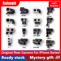 Salmatt กล้องหลังเดิมสำหรับ iPhone 6 7 8 Xs Xr 11pro Max 12Mini 13 13Mini 14 14Plus สายเคเบิลสำหรับเปลี่ยนยืดหยุ่นได้สำหรับ iPhone กล้อง