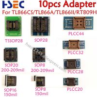 Good Quality 10pcs TSSOP28+SOP28+SOP20+SOP16+SOP8+PLCC44+PLCC32+PLCC28+20 Adapter for TL866CS/A/TL866II Plus/RT809H Programmmer