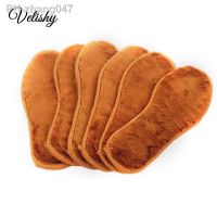 1 Pair Winter Thick Warm Fur Plush Insole Bamboo Charcoal Anti-Odor Shoes Pad Warm Fluffy Fleece Wool Replacement Insoles