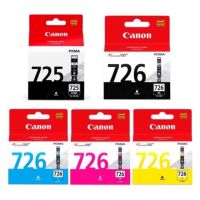 Canon CLI- 725 CLI-726 ตลับหมึกอิงค์เจ็ท 725 BK ,726 BK,C,M,Y ของแท้ 5สี