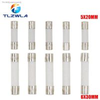 ❦ 10PCS 5X20MM 6X30MM Fast Blow Ceramic Fuse 5x20mm 250V 0.1A 0.25A 0.5A 1A 1.5A 2A 2.5A 3A 3.15A 4A-30A Slow Break The Fuse Tube