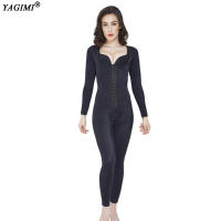 Women Postpartum Recovery Full Body Shapers Shaping Belly Tummy Thigh Arm Shapewear with Hook Open File Design Shapers Lingerie