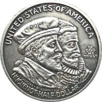 【In-demand】 Noon Traders USA Dollar Huguenot-Walloon Tercentenary 1924เหรียญ30.6มม