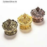 xaviery Goldensilver กระถางธูป รูปดอกบัว สีบรอนซ์