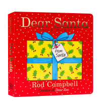 Dear Santa Claus, dear Santa childrens cardboard touch book, flip book, young English Enlightenment, dear zoo author rod Campbell theme picture book gift
