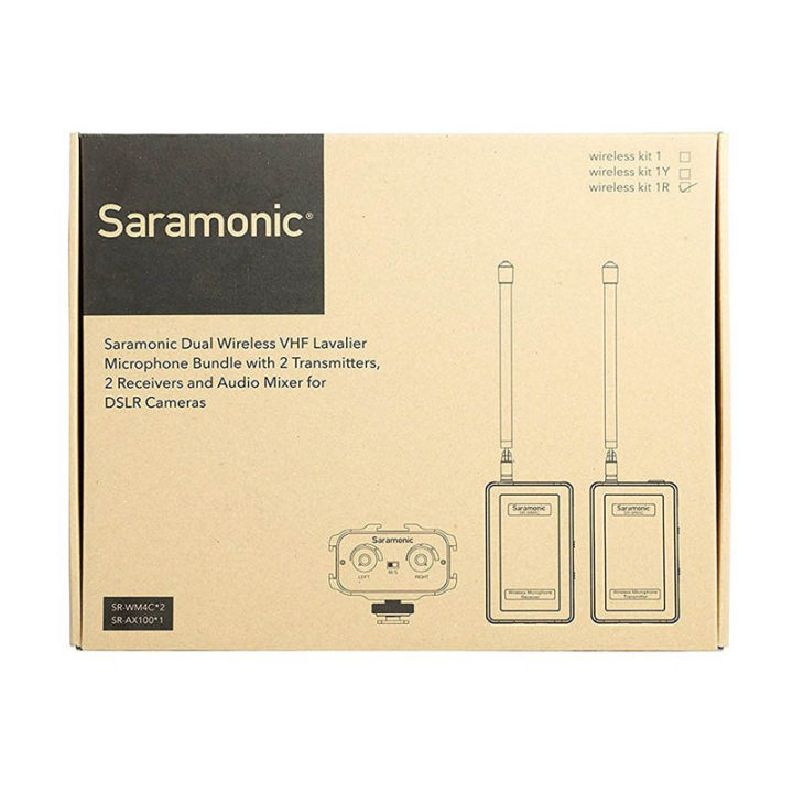 saramonic-ไมโครโฟนไร้สาย-sr-wm4c-kit1r-คลื่น-vhf-ตัวส่ง-2-ตัวรับ-2