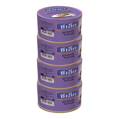 สินค้ามาใหม่! ซีเล็ค ทูน่าแซนวิชในน้ำเกลือ 165 กรัม x 4 กระป๋อง Sealect Tuna Sandwich in Brine 165g x 4 Cans ล็อตใหม่มาล่าสุด สินค้าสด มีเก็บเงินปลายทาง