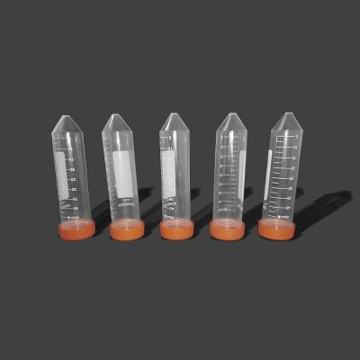 【YF】☈₪✗  25Pcs/Bag 50ml Screw Cap Centrifuge Test Tube Plastic Bottle Transparent Sample Storage