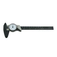 New New 150mm 6inch Dial Caliper Plastic Vernier Caliper 4 Way Gauge Micrometer