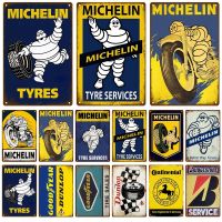 Tyres Tire Retro Decorative House Metal Sign Plate Posters On The Wall Tin Sign Vintage Poster Decor Wall Art Room Decoration Size: 20cm X 30cm（Contact the seller, free customization）