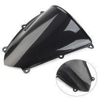 CBR600RR กระจกรถจักรยานยนต์2007-2012สำหรับ Honda CBR 600RR F5 2007 2008 2009 2010 2011 2012คาร์บอนไฟเบอร์ ABS กระจกบังลม