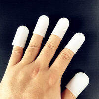 5Pcs ซิลิโคนทนความร้อนนิ้วมือฝาครอบปลายนิ้ว Protector Finger Guard Anti-Skid Finger Protector ครัว Gadget