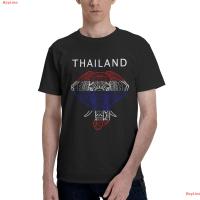 BayLine Thailand Elephant T-Shirt Thailand Souvenir Flag Shirt T-Shirt แฟชั่นและความเท่ เสื้อยืดลายอนิเมะสไตล์