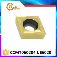 20pcs CCMT060204 UE6020 เครื่องมือกลึงภายในคาร์ไบด์แทรกเครื่องมือตัดเครื่องมือ CNC เครื่องมือกลึงเครื่องกลึง