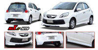 สเกิร์ต HONDA BRIO ปี 2012 สีขาว (NH578) ทรง RBS มีไฟเบรค  รอบคัน 4 ชิ้น ตรงรุ่น มีอุปกรณ์พร้อมติดตั้ง