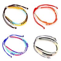 Japanese Miyuki Delica Bracelet Colorful Adjustable Braided String Miyuki Beaded Bracelet Red Thread Designs Jewelry pulseras Charms and Charm Bracele