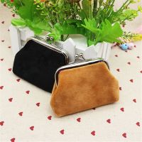 Dompet koin warna permen wanita antik dompet nol pengait wanita dompet uang Mini wanita dompet kulit PU