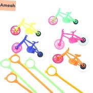 AMEAH 10pcs set Pull Line Toy Mini Pull Line Bicycles Bicycles Motorcycles