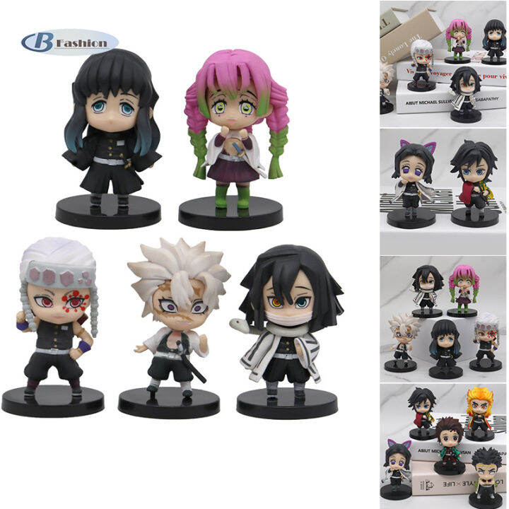 5pcs/set Demon Slayer Action Figure Nezuko Kimetsu No Yaiba Demon ...