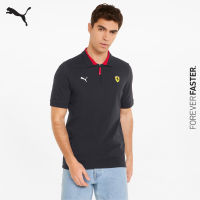 PUMA AUTO - เสื้อเชิ้ตโปโลผู้ชาย Scuderia Ferrari Race สีดำ - APP - 53374701