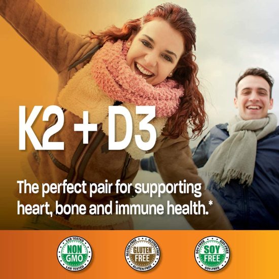 Viên uống vitamin k2 & d3 tối ưu hấp thụ canxi cho cơ thể hỗ trợ tăng - ảnh sản phẩm 5