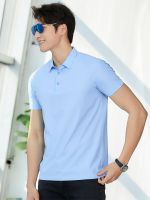 HOT11★ฤดูร้อนผู้ชายเสื้อโปโล Plus ขนาดกีฬา Breathable Quick Dry เสื้อโปโลชายไนลอนยืด Spandex Golf Tee เสื้อ8XL