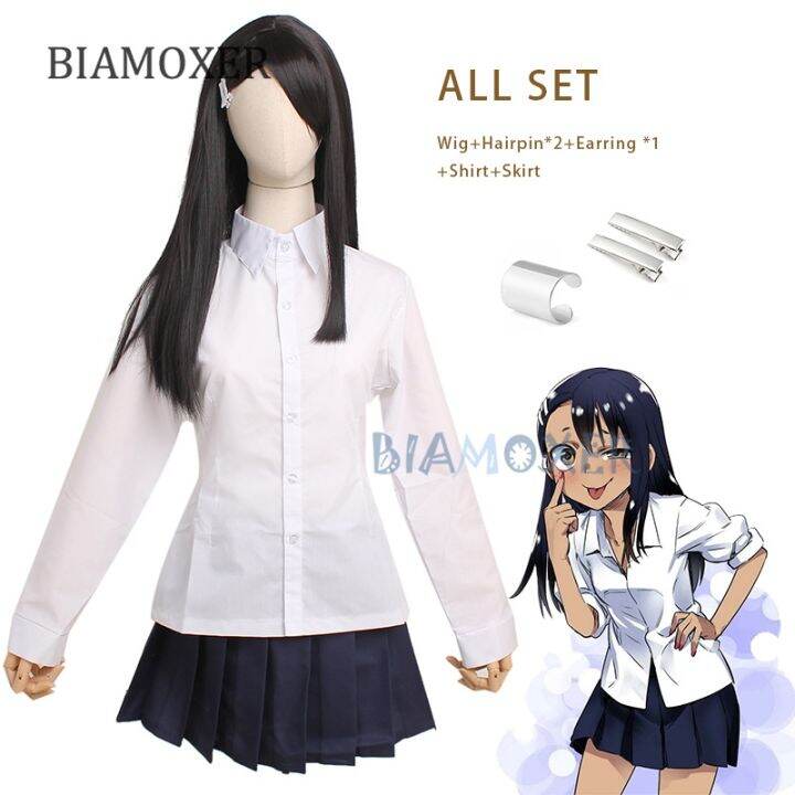 Anime Ijiranaide Nagatoro San Nagatoro Hayase Cosplay Costume Hair Wig ...