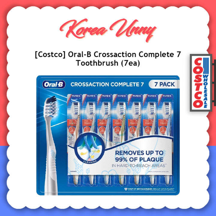 [Costco] OralB Crossaction Complete 7 Toothbrush 7ea Lazada