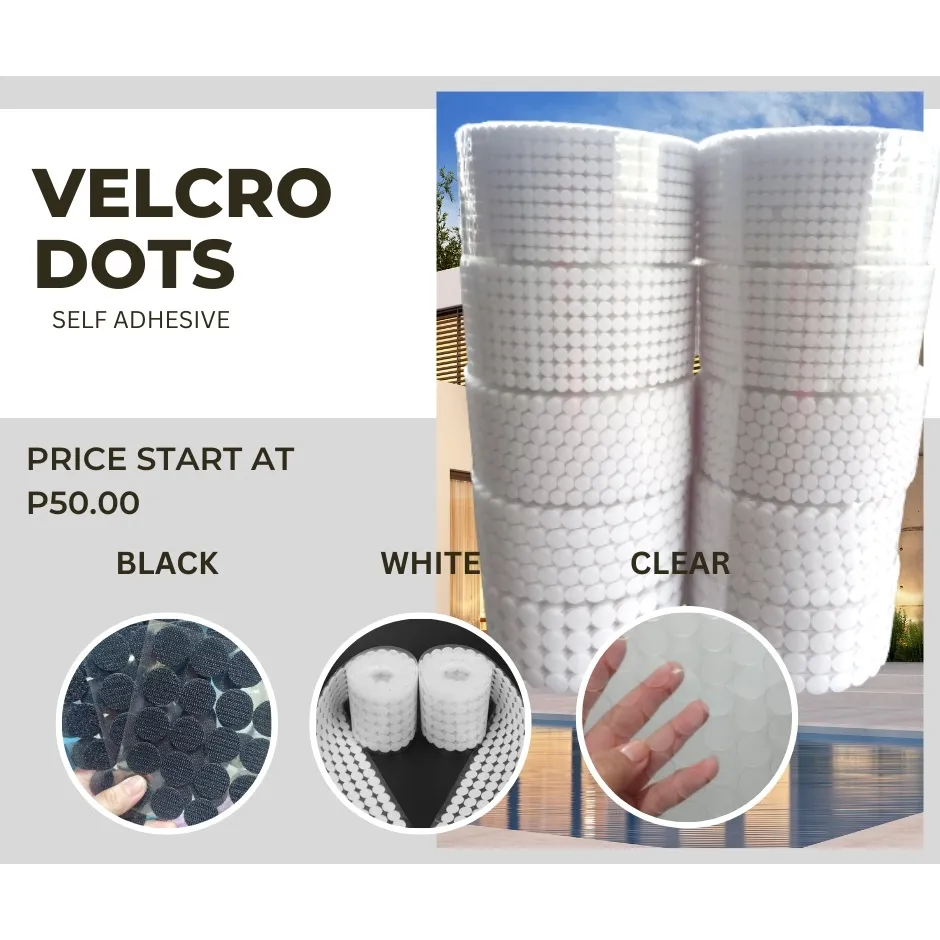 0.59” Diameter Hook & Loop Dots with Strong Adhesive White Sticky Dots -  China Adhesive Magic Tape and Reusable Adhesive Hook and Loop Tape price