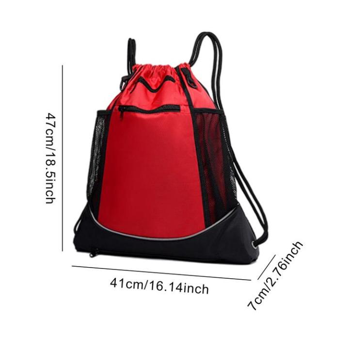 drawstring-basketball-backpack-for-boys-gym-bag-sports-sack-with-detachable-ball-mesh-bag-wear-resistant-sports-gym-string-backpack-advantage