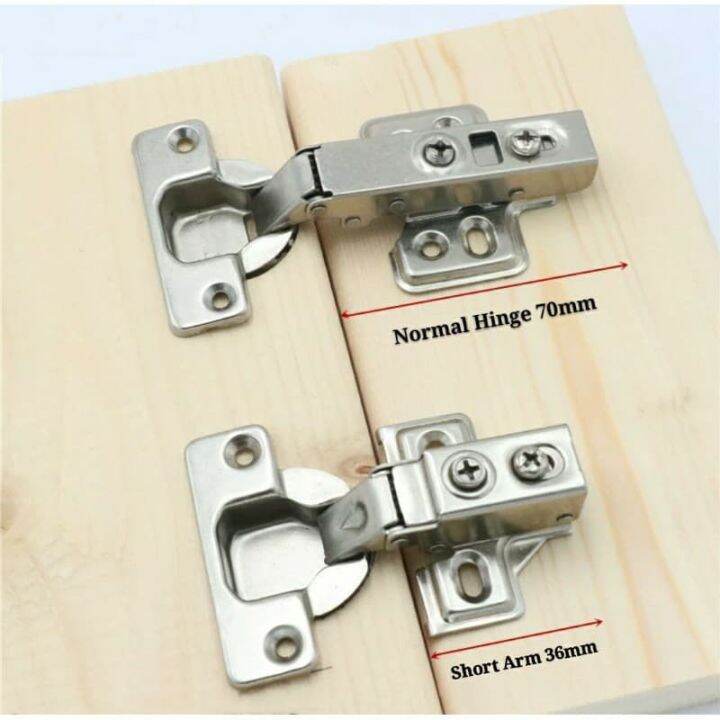 Short Arm Hinge 110° Soft Closing Concealed Hinge Lazada